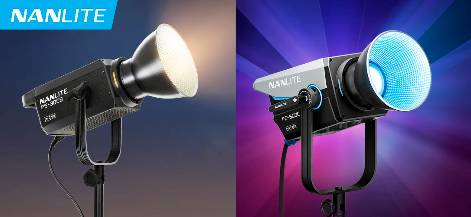 Ejemplo de iluminación Bi-Color y RGBW con focos Nanlite Focos Nanlite Bi-Color y RGBW para diferentes aplicaciones e iluminación
