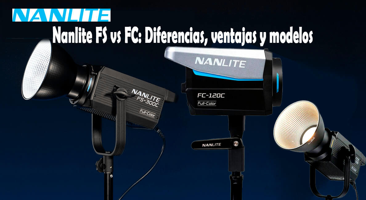 Focos Nanlite FS y FC de luz continua para fotografía y vídeo