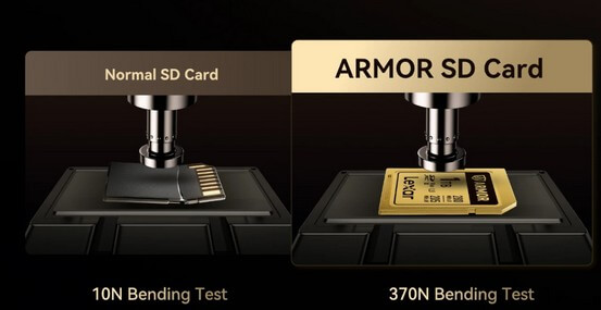 Lexar ARMOR SD: resistencia y protección profesional Tarjeta Lexar ARMOR SD resistente a caídas, golpes y condiciones extremas