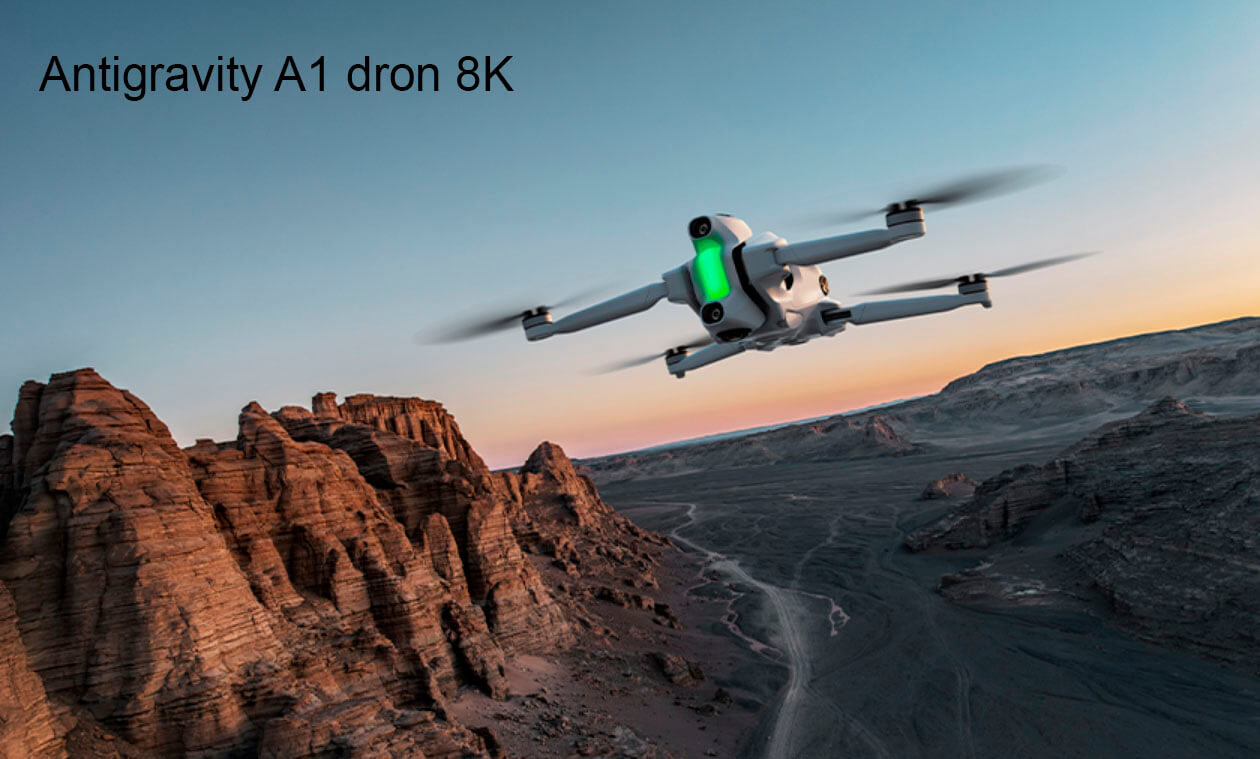 Antigravity A1 dron 8K 360 en vuelo profesional capturando vídeo aéreo