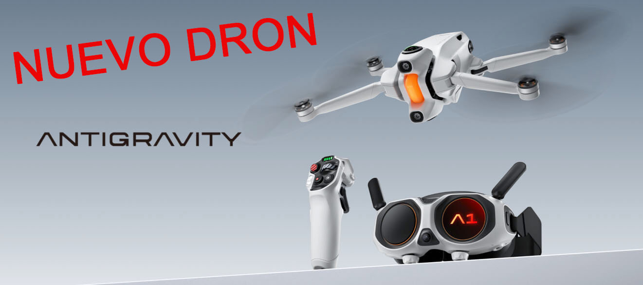 Dron Antigravity A1 en vuelo con cámara 8K 360