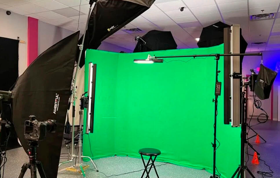 fondo croma verde para fotografía vídeo y chroma key