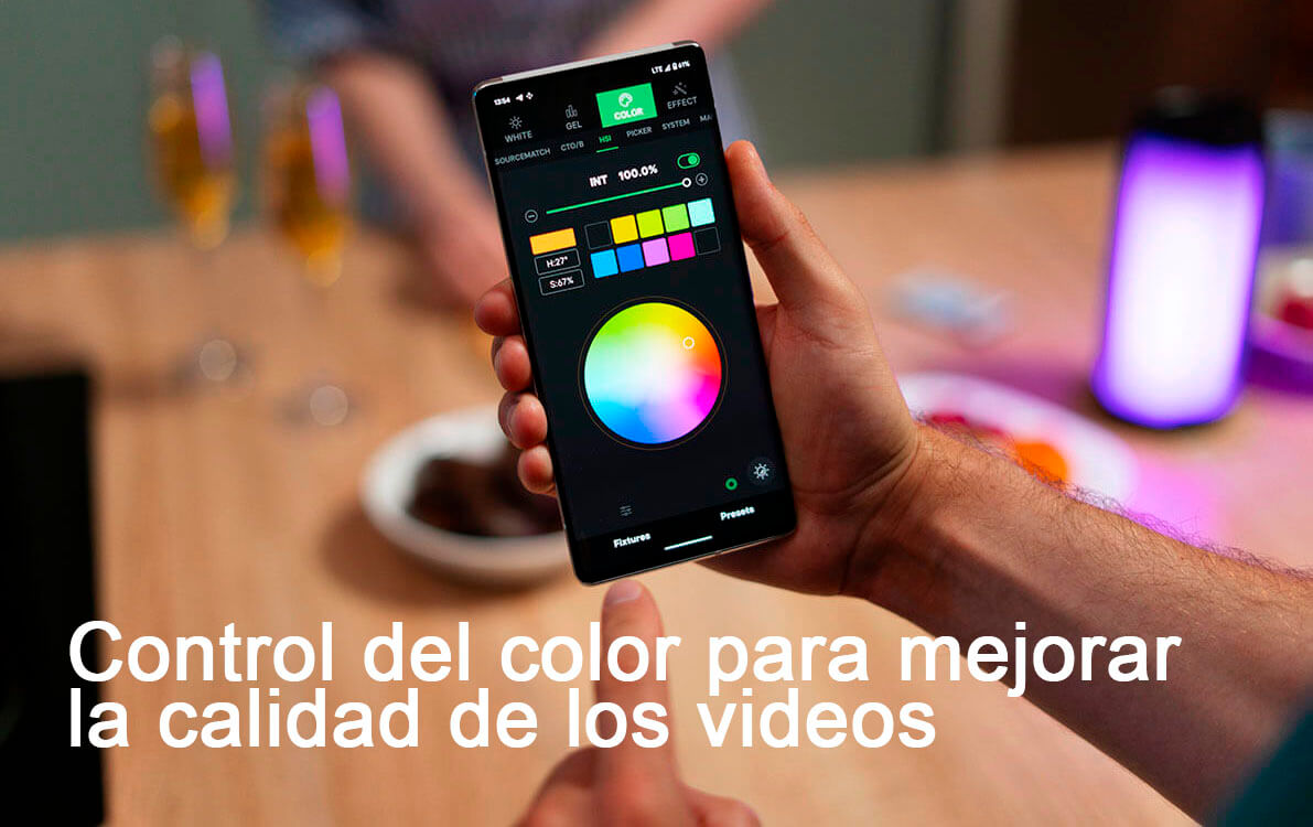 Corrección de color en vídeo grabado con móvil