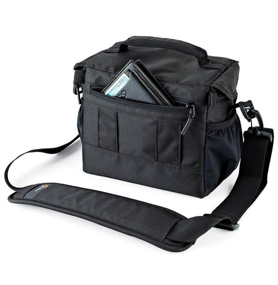 Bolsa fotográfica de acceso rápido para reportajes de boda
