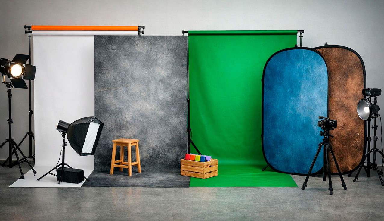 Fondos de fotografía para retrato, producto y vídeo en estudio