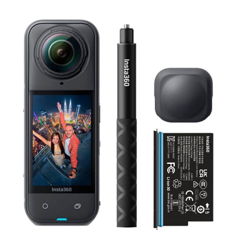 Insta360 X5 Starter Bundle | Cámara 360 8K con selfie stick y batería extra Insta360 X5 Starter Bundle | Cámara 360 8K con selfie stick y batería extra