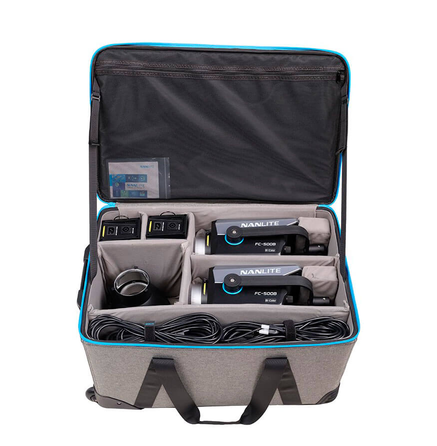 Kit 2 Nanlite FC-500B con maleta trolley para foto y vídeo profesional Kit 2 Nanlite FC-500B con maleta trolley para foto y vídeo profesional