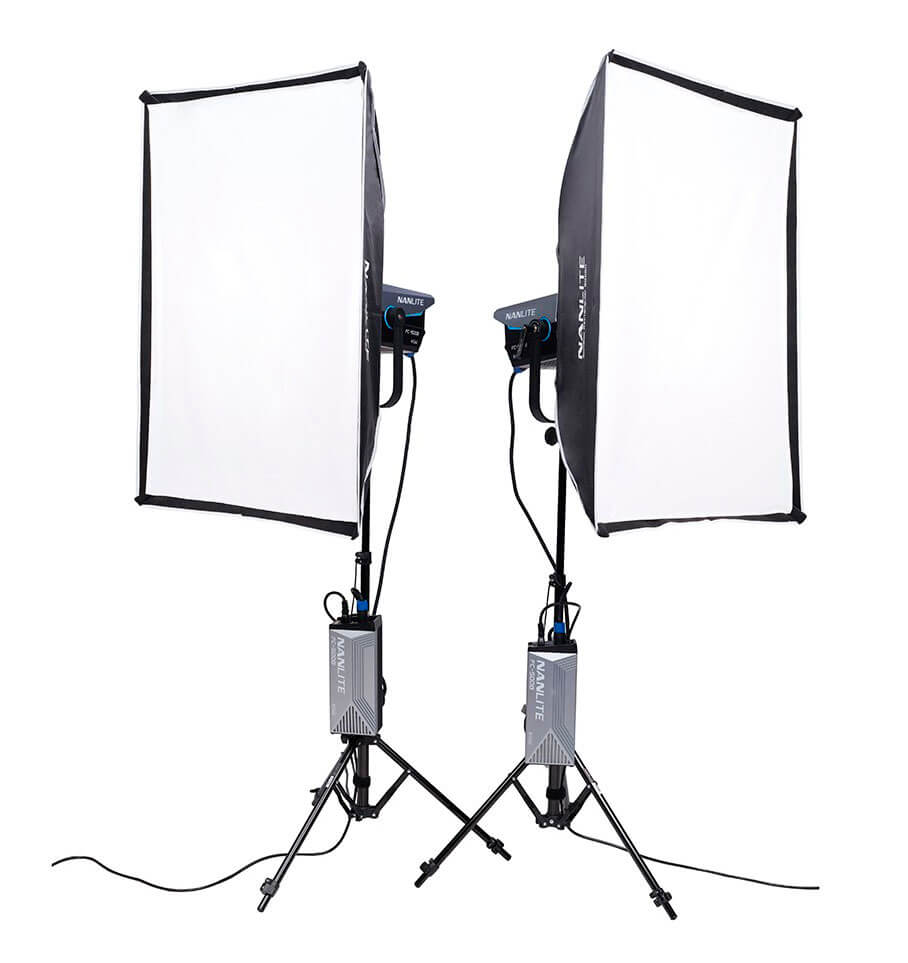 Kit 2 Nanlite FC-500B con maleta trolley para foto y vídeo profesional