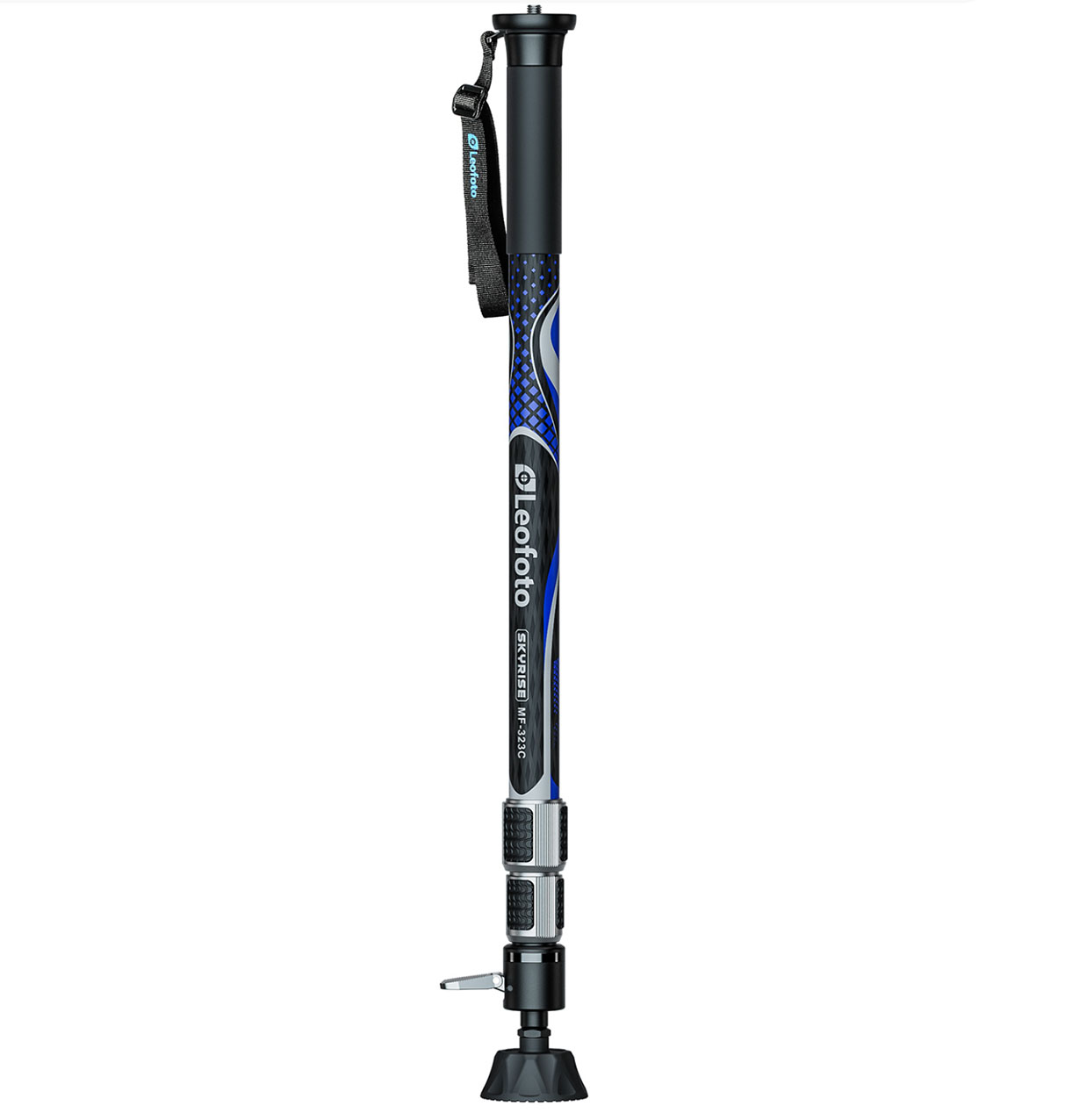 Leofoto MF-323C, monopié neumático de carbono con pedal