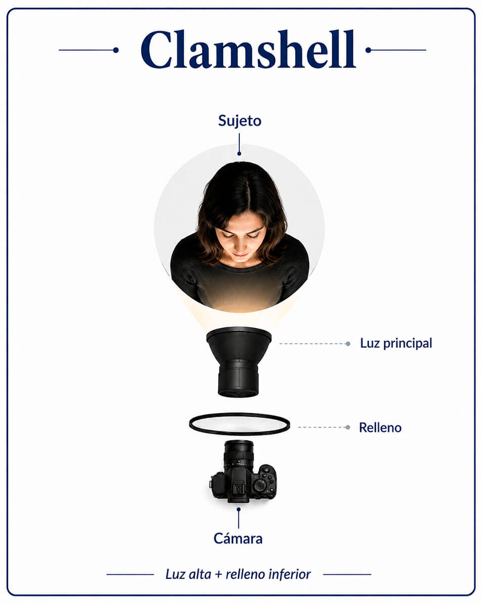 Esquema Clamshell