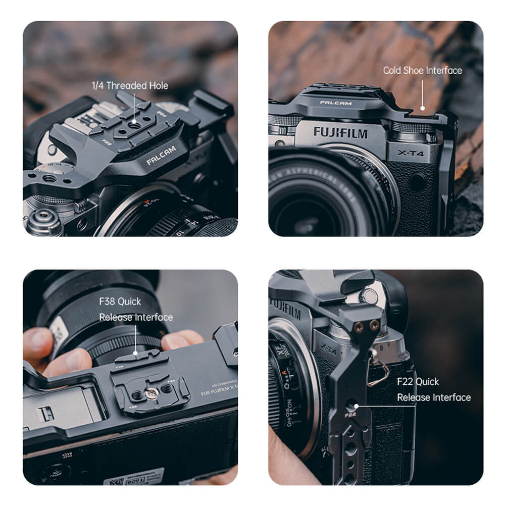 Falcam 2733 F22 & F38 Quick Release Camera Cage para Fujifilm X-T4 Falcam 2733 F22 & F38 Quick Release Camera Cage para Fujifilm X-T4