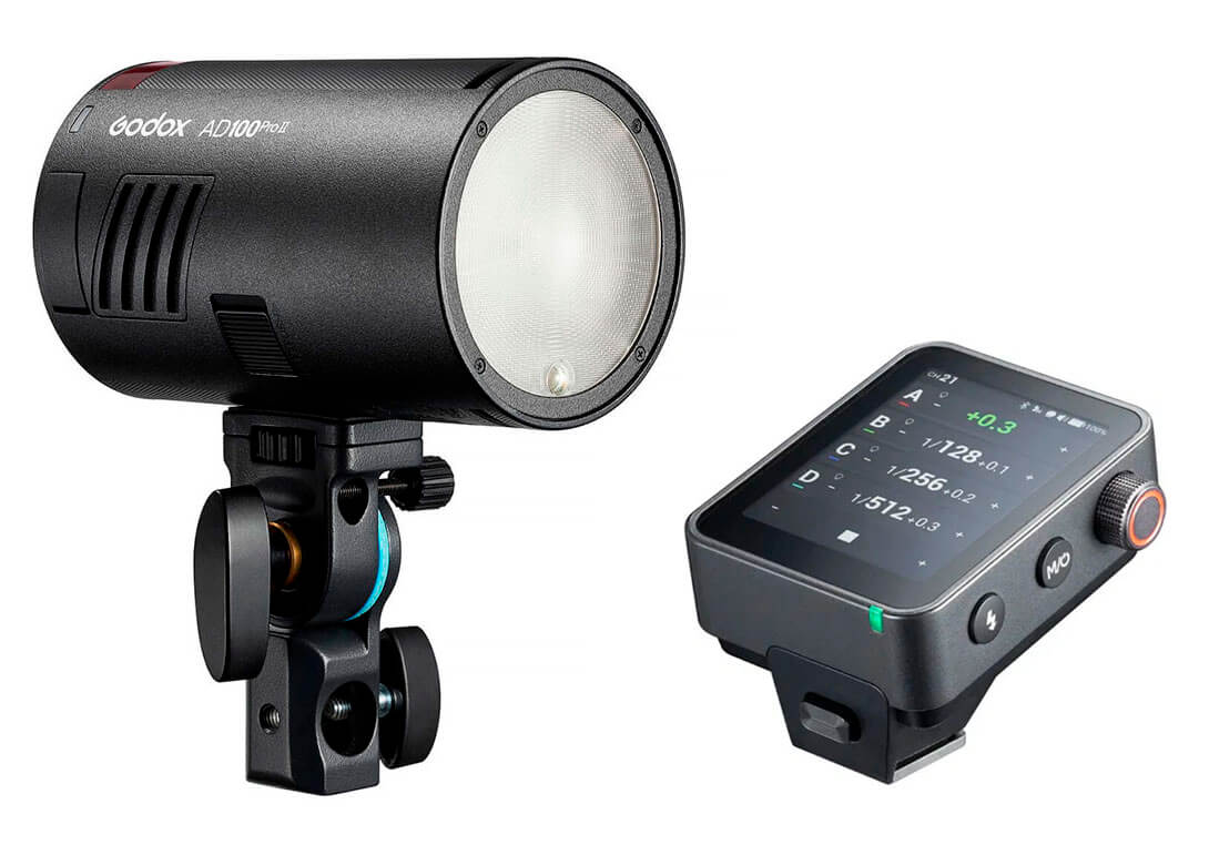 Kit flash Godox AD100Pro II y disparador remoto X3Pro