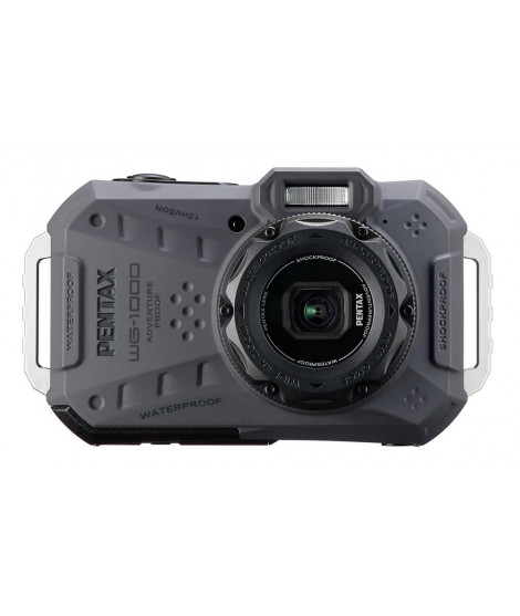 Pentax WG-1000 cámara compacta resistente al agua en gris y verde Pentax WG-1000 cámara compacta resistente al agua en gris y verde