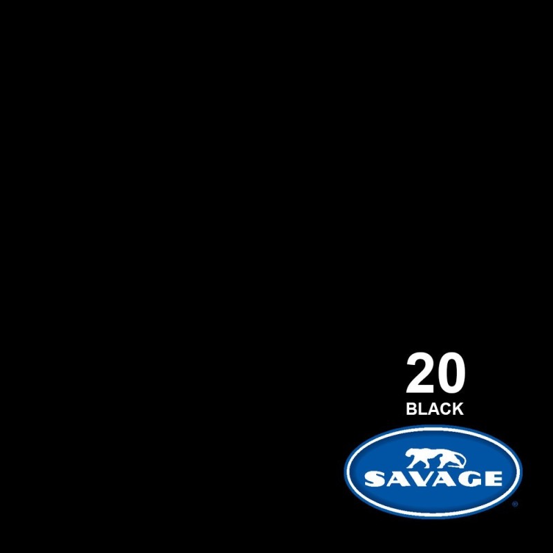 Fondo de papel Savage Black 2,72 x 11 m negro