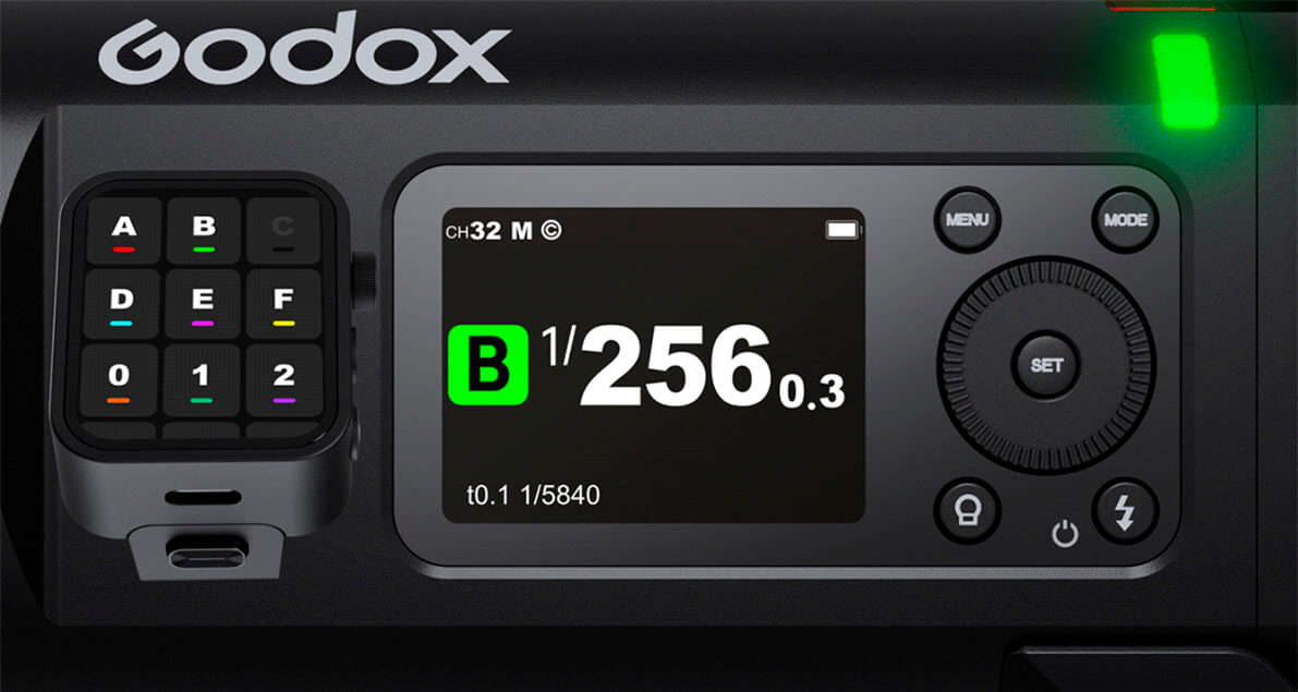Godox AD600Pro II con sincronización One-Tap y grupos por colores