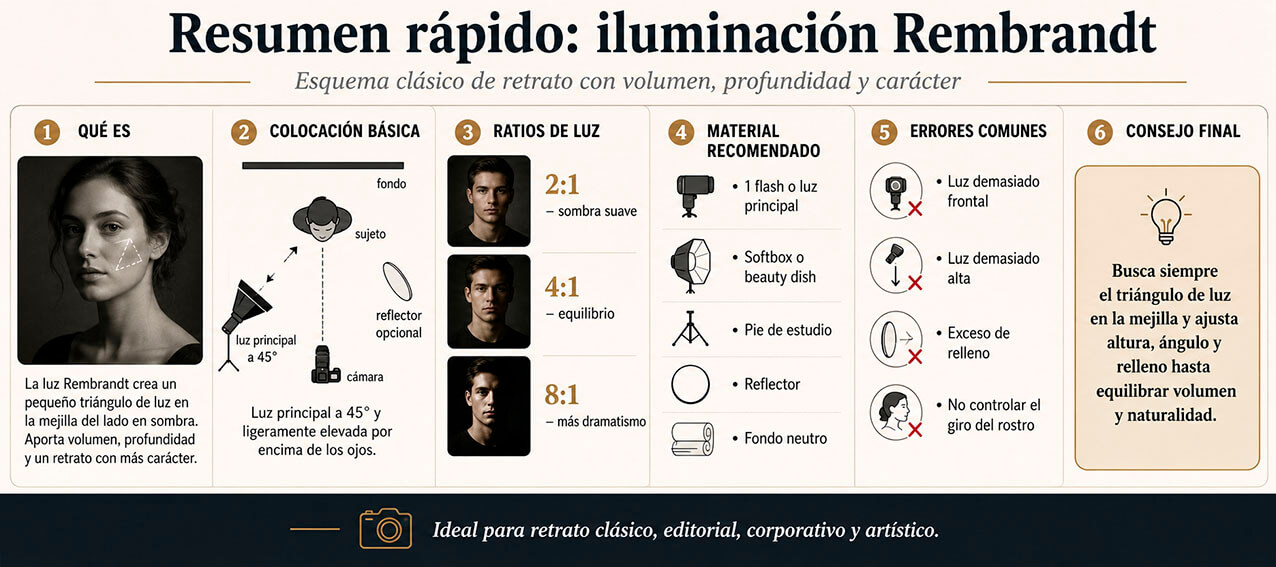 Iluminación Rembrandt