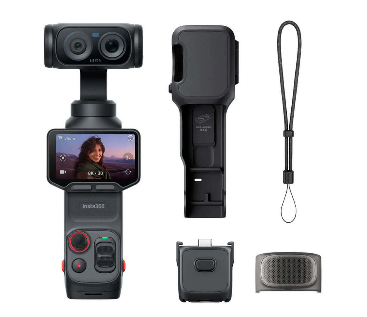 Insta360 Luna Ultra Standard Bundle Cosmic Black con accesorios incluidos