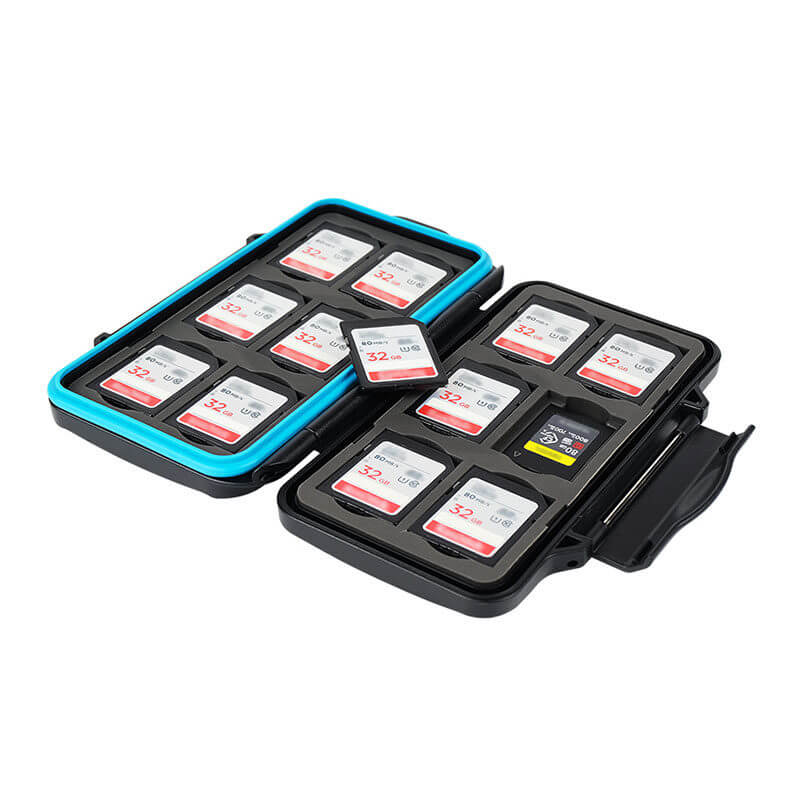JJC MCR-SC24 Memory Card Case para 12 SD y 12 CFexpress Type A JJC MCR-SC24 Memory Card Case para 12 SD y 12 CFexpress Type A
