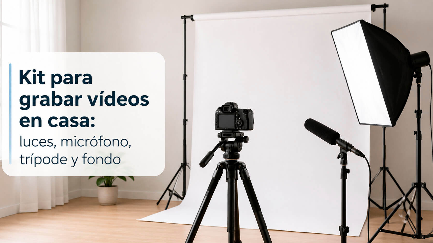 Kit para grabar vídeos en casa