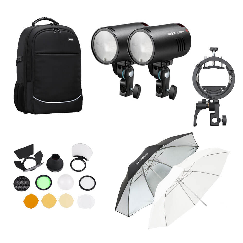 Godox AD100Pro II Dual Kit con 2 flashes