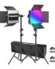 Kit Neewer 2x660 PRO II RGB LED con trípodes