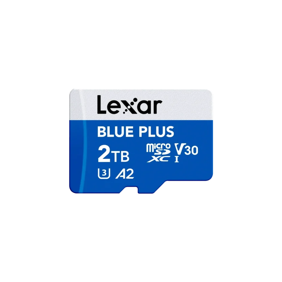Lexar BLUE PLUS 2 TB – microSDXC UHS-I V30 A2 con adaptador SD Lexar BLUE PLUS 2 TB – microSDXC UHS-I V30 A2 con adaptador SD