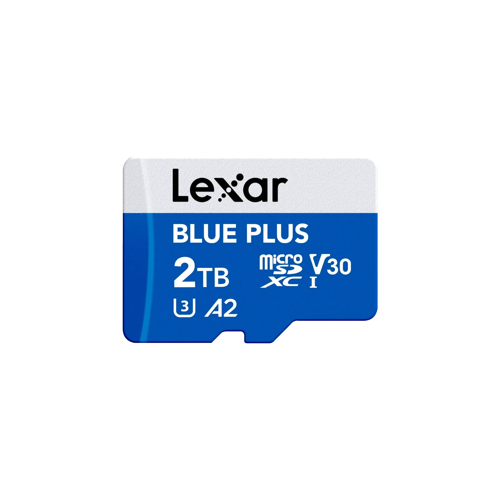 Lexar BLUE PLUS 2 TB – microSDXC UHS-I V30 A2 con adaptador SD