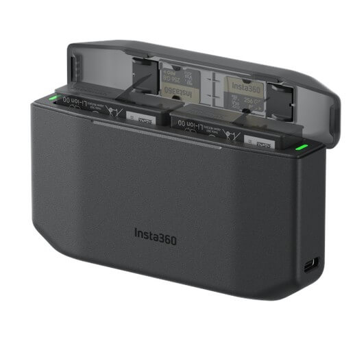 Insta360 X6 Fast Charge Case – Estuche de carga rápida para 2 baterías
