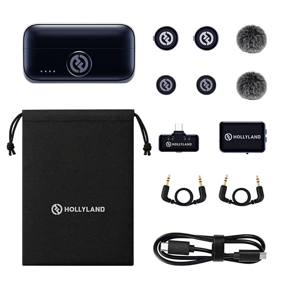 Hollyland LARK M3 Combo 2TX&2RX micrófono inalámbrico para cámara y USB-C Hollyland LARK M3 Combo 2TX&2RX micrófono inalámbrico para cámara y USB-C
