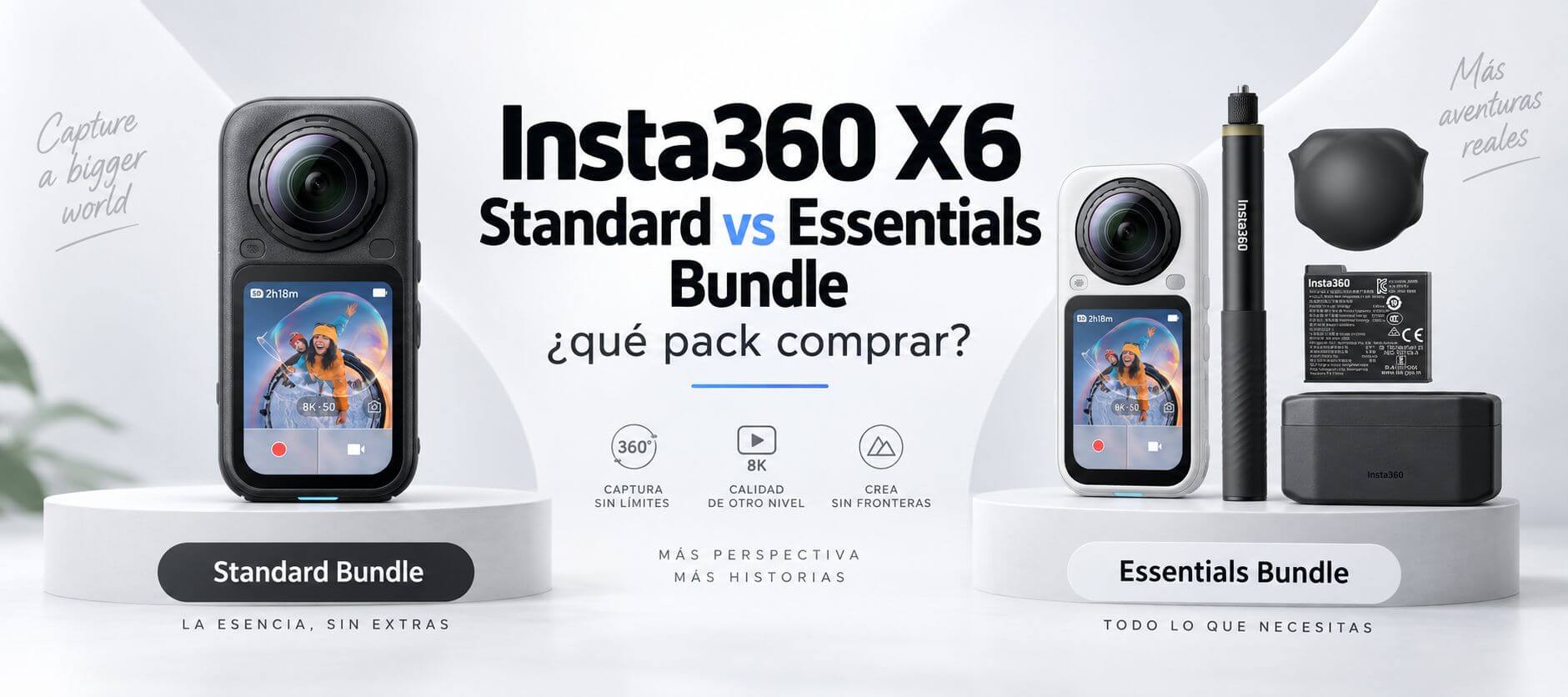 Insta360 X6 Standard vs Essentials Bundle