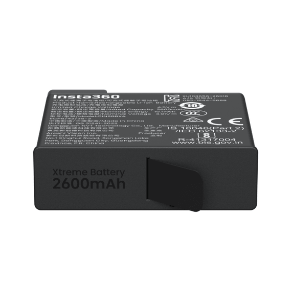 Insta360 X6 Xtreme Battery – Batería de 2600 mAh para X6 Insta360 X6 Xtreme Battery – Batería de 2600 mAh para X6