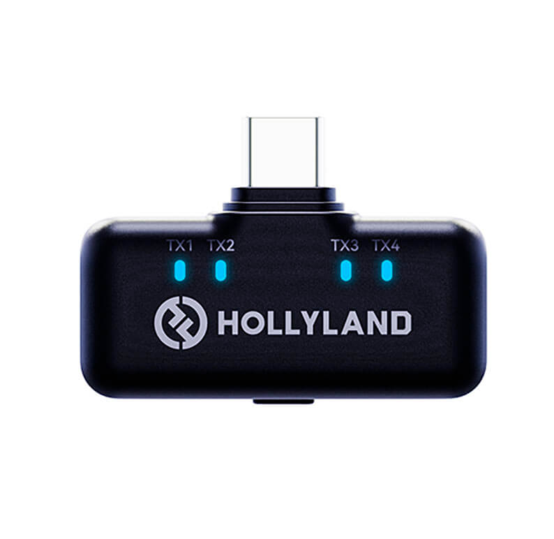 Hollyland LARK M3 Combo 2TX&4RX micrófono inalámbrico con 4 receptores USB-C Hollyland LARK M3 Combo 2TX&4RX micrófono inalámbrico con 4 receptores USB-C