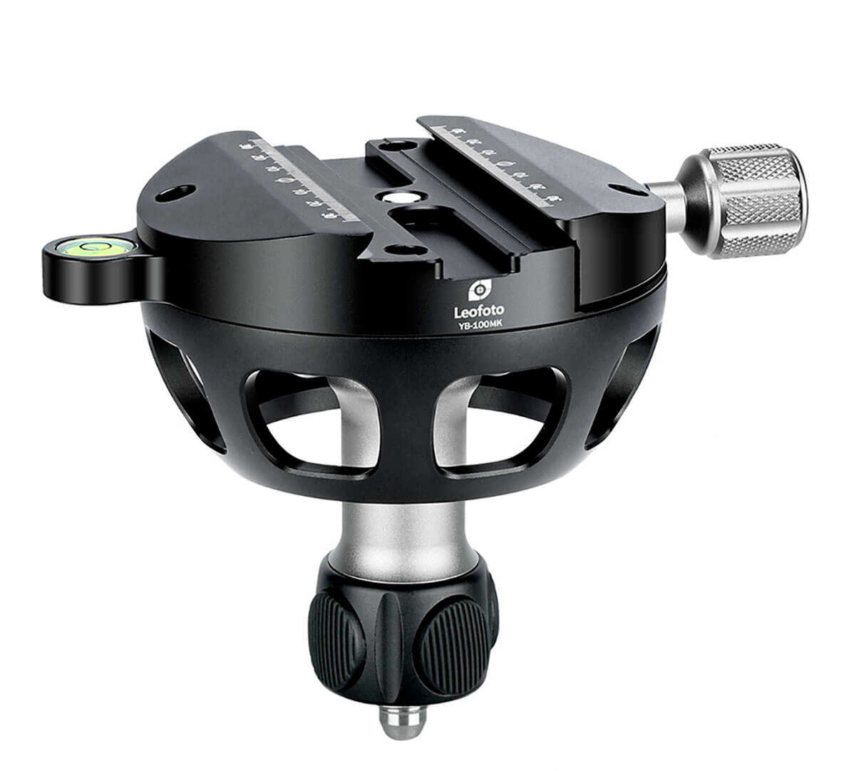 Leofoto YB-100MK base niveladora 100 mm con mordaza Arca