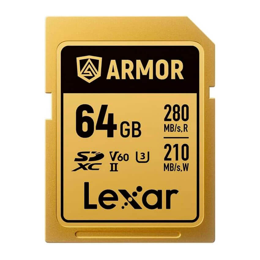 Lexar ARMOR GOLD 64 GB – SDXC UHS-II V60 Lexar ARMOR GOLD 64 GB – SDXC UHS-II V60