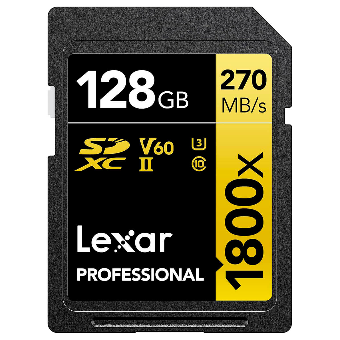 Lexar Professional GOLD 1800x 128 GB – SDXC UHS-II V60 (pack de 2) Lexar Professional GOLD 1800x 128 GB – SDXC UHS-II V60 (pack de 2)