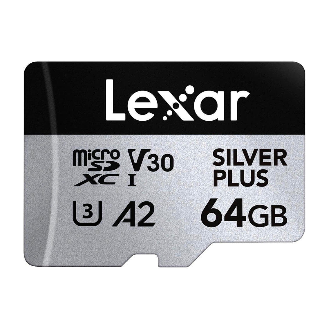Lexar Professional SILVER PLUS 64 GB – microSDXC UHS-I V30 Lexar Professional SILVER PLUS 64 GB – microSDXC UHS-I V30