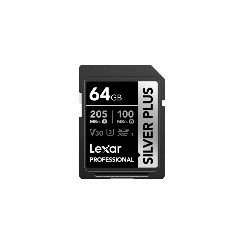 Lexar Professional SILVER PLUS 64 GB – SDXC UHS-I V30 Lexar Professional SILVER PLUS 64 GB – SDXC UHS-I V30
