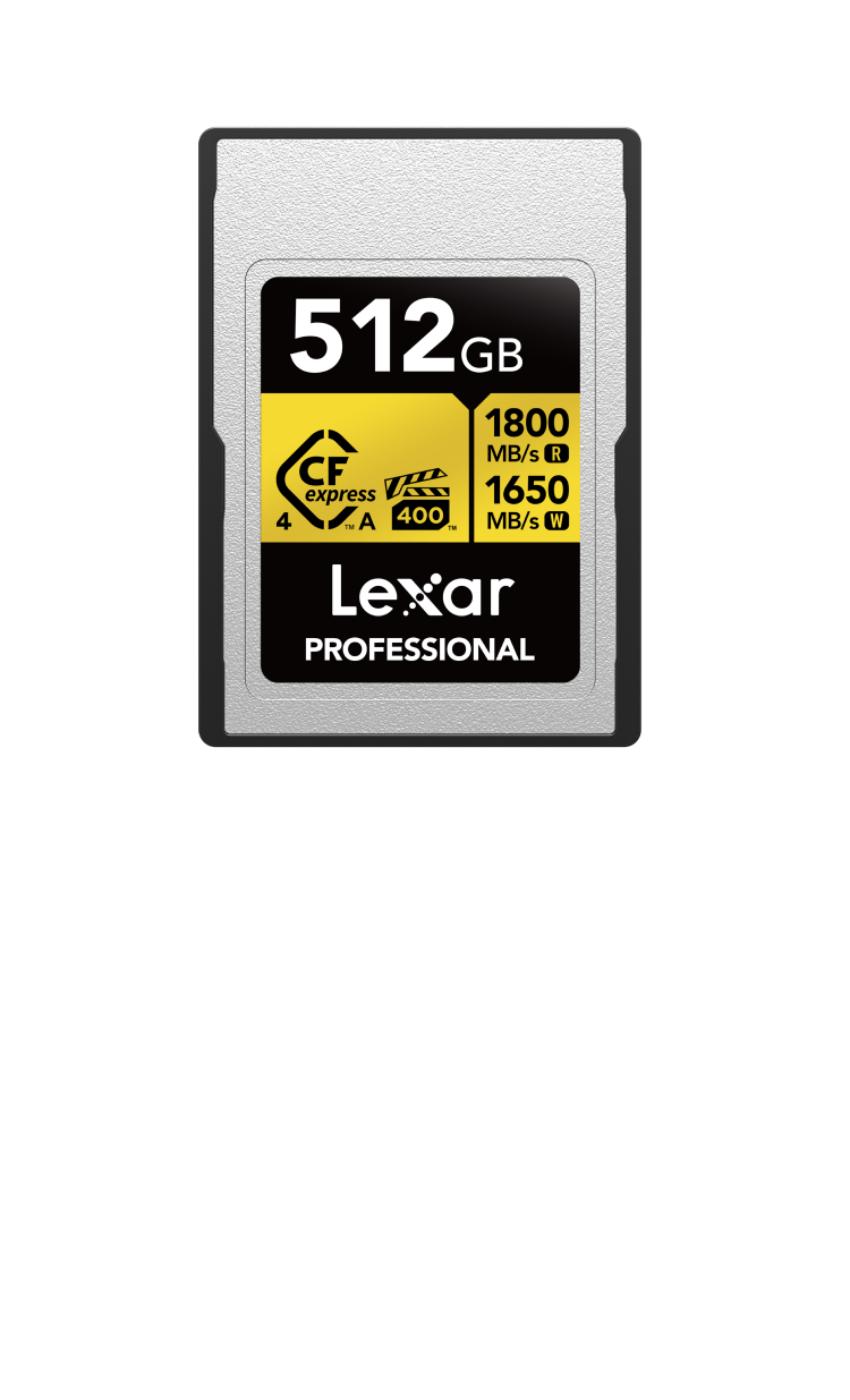 Lexar Professional GOLD 512 GB – CFexpress 4.0 Type A VPG400