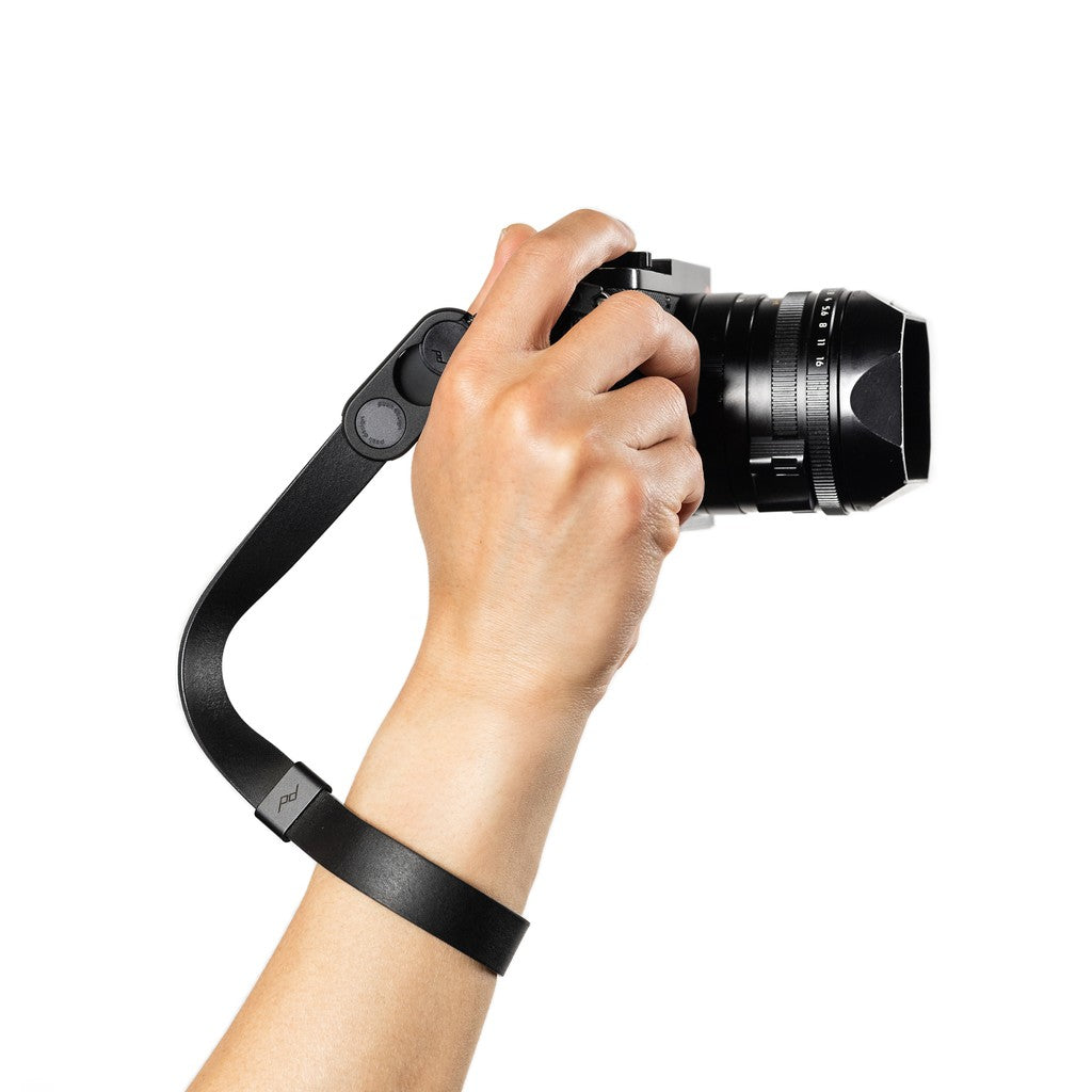 Peak Design Cuff Leather Black – Correa de muñeca de cuero