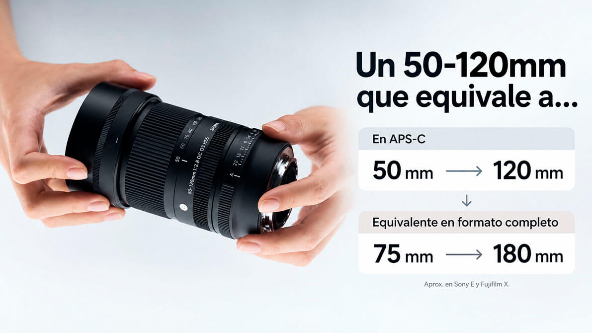 Equivalencia focal del Sigma 50-120mm F2.8 en cámaras APS-C