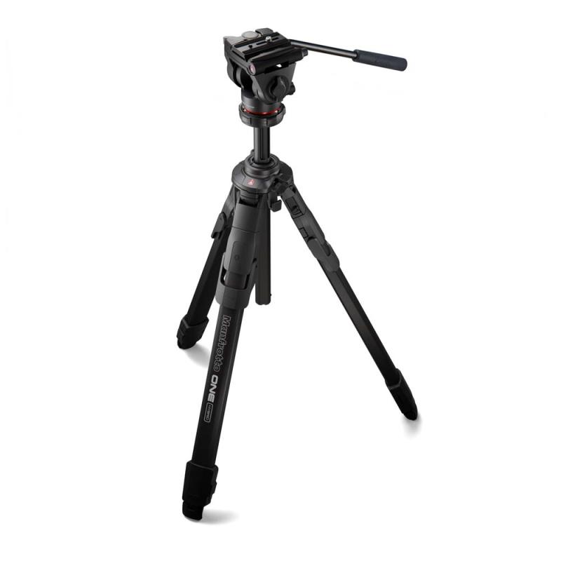 Manfrotto MKONEA-500X – Kit trípode ONE de aluminio con rótula fluida 500X