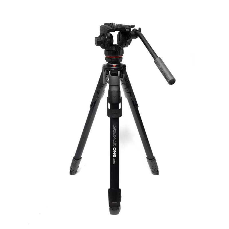 Manfrotto MKONEVA-502X – Kit trípode ONE VIDEO de aluminio con rótula fluida 502X