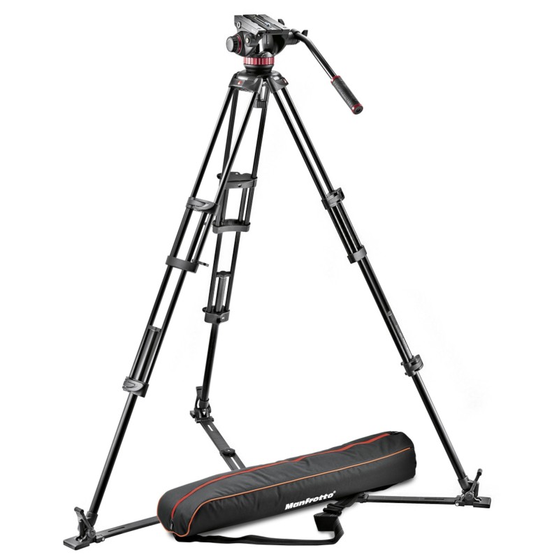 Manfrotto MVH502A + 546GB – Kit de vídeo profesional con trípode de aluminio