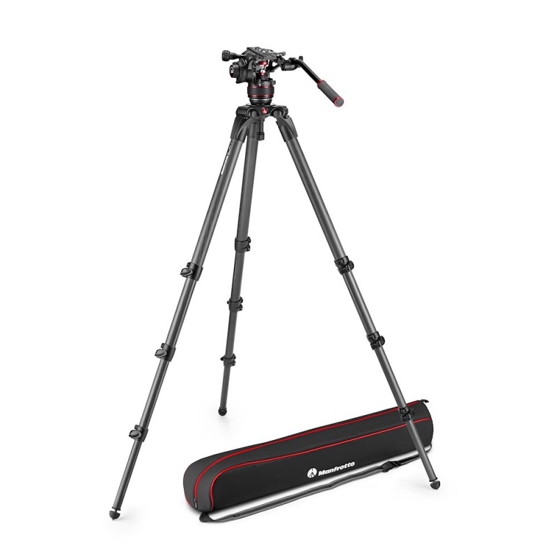Manfrotto Kit vídeo con trípode carbono MPRO 536 + rótula Nitrotech 608