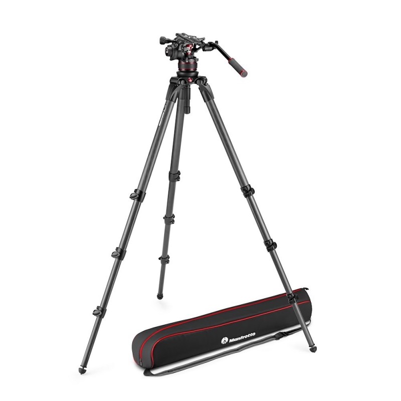 Manfrotto Kit vídeo con trípode carbono MPRO 536 + rótula Nitrotech 612