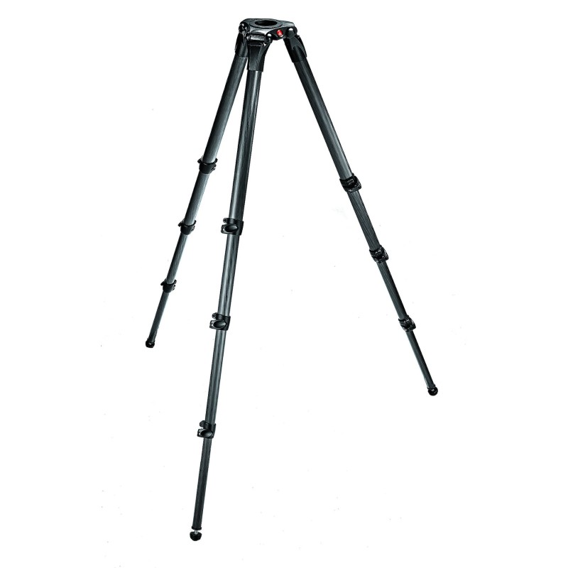 Manfrotto 536 MPRO – Trípode de vídeo de carbono de 4 secciones para 25 kg