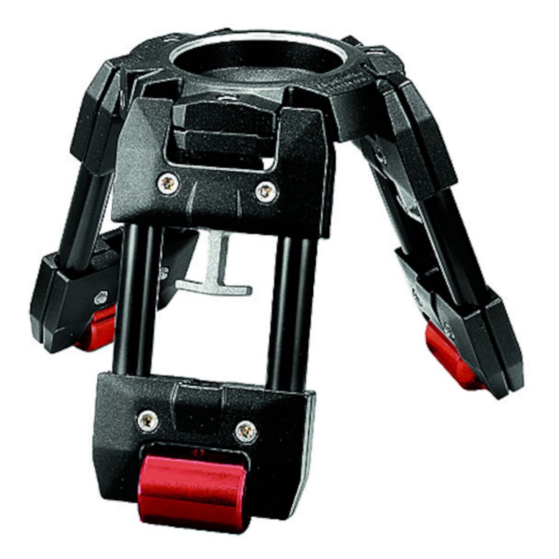 Manfrotto 529B Hi-Hat – Trípode de vídeo de patas dobles para tomas a ras del suelo