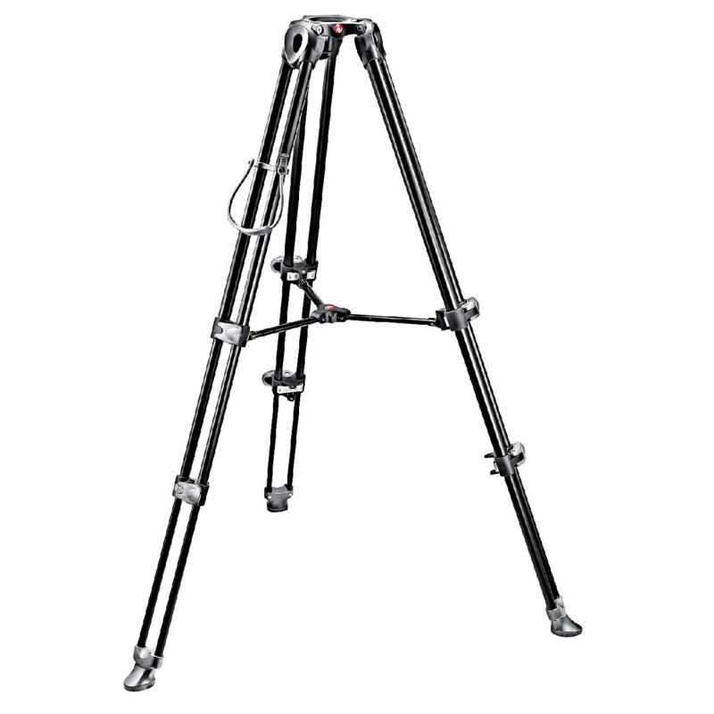 Manfrotto Trípode de vídeo MVT502AM de patas dobles telescópicas