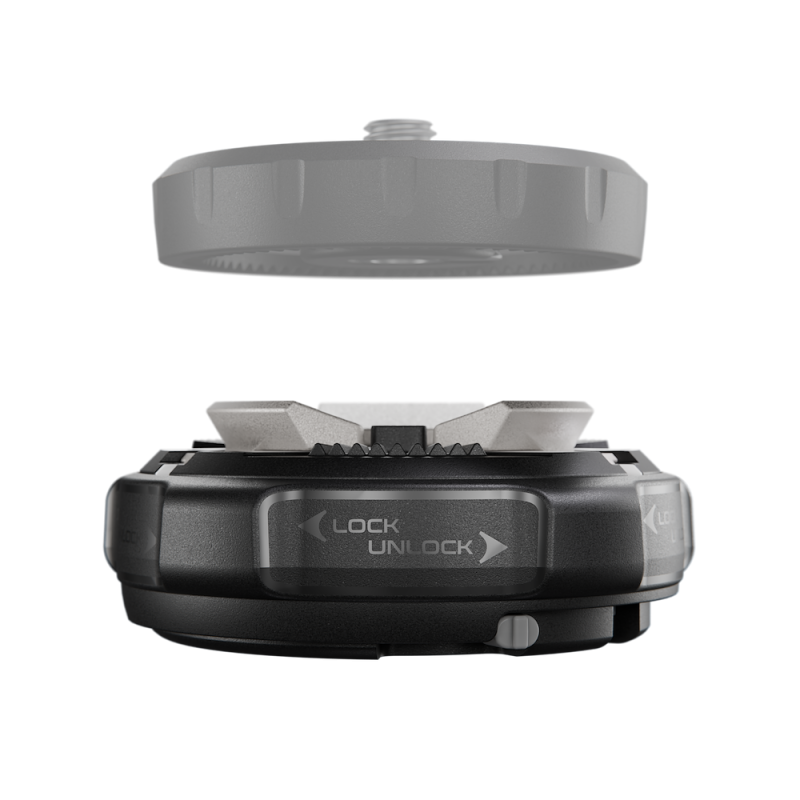 Manfrotto XCHANGE Base MAONEQR-BASE – Base de liberación rápida para trípode
